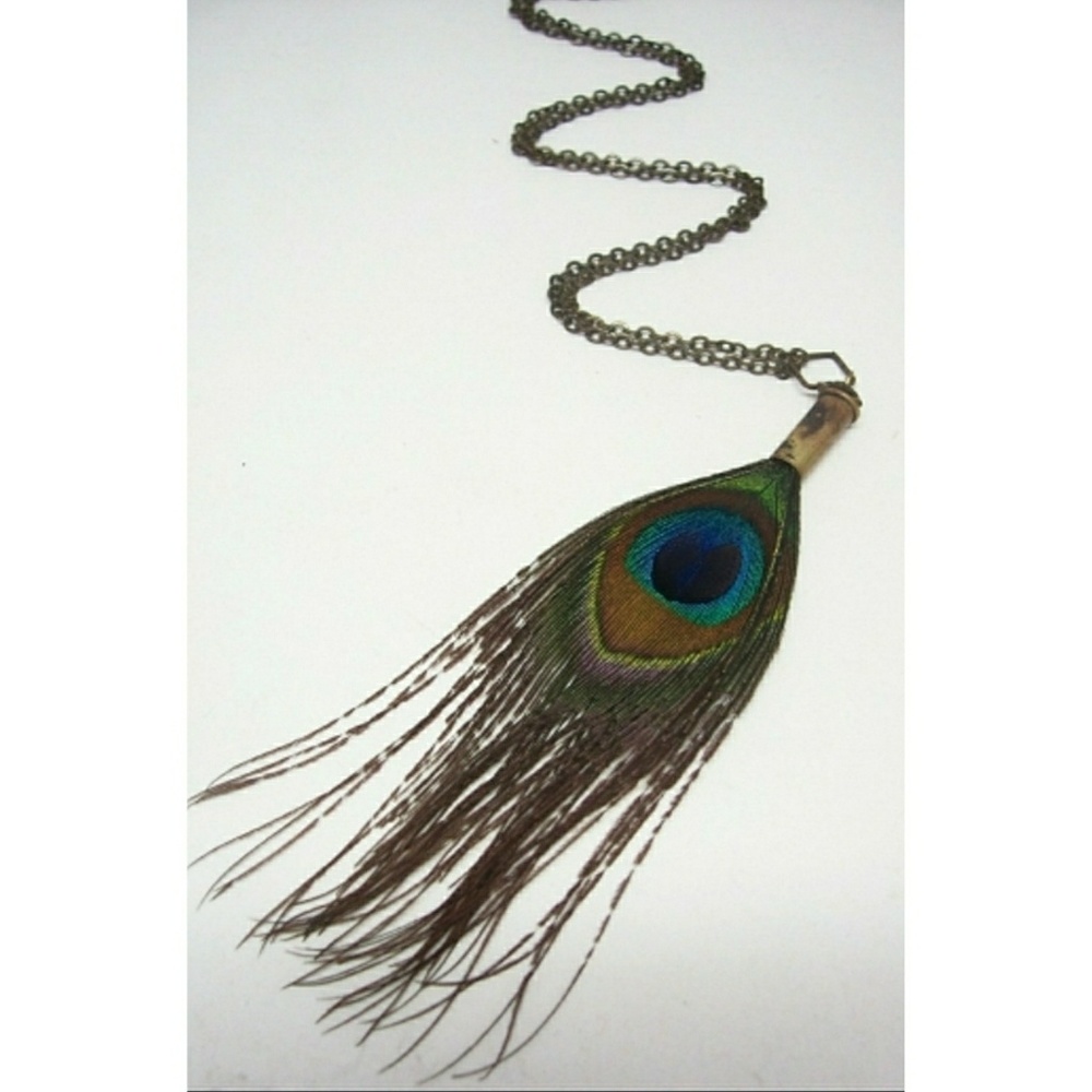 🦚Unique Bullet Peacock Necklace